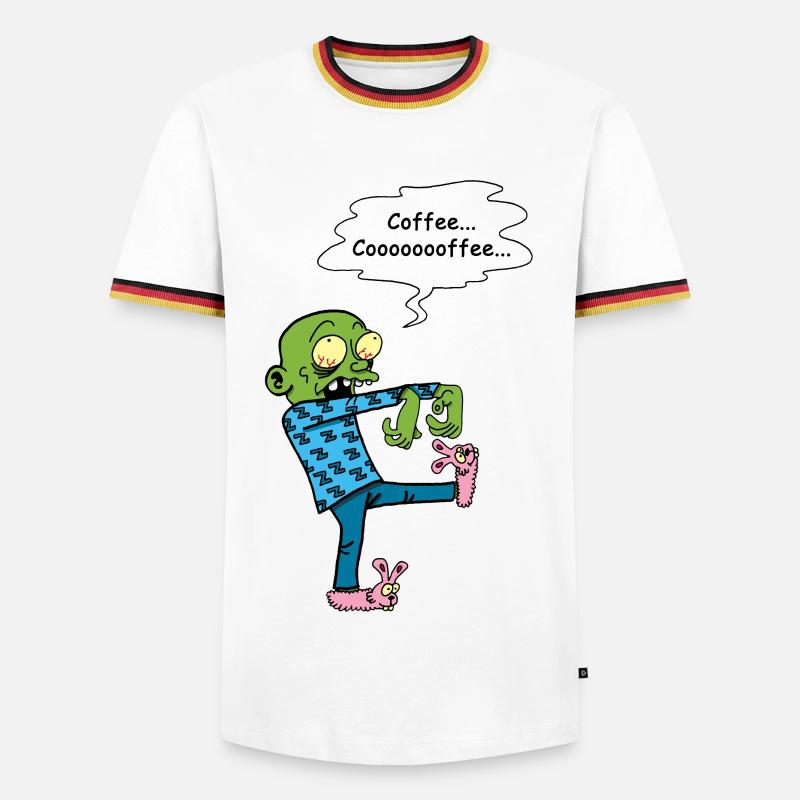 Need a coffee - Men's Ringer Shirt - white/tricolour