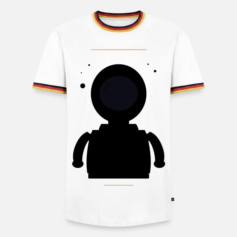 Minimalist Black Moon - Men's Ringer Shirt - white/tricolour