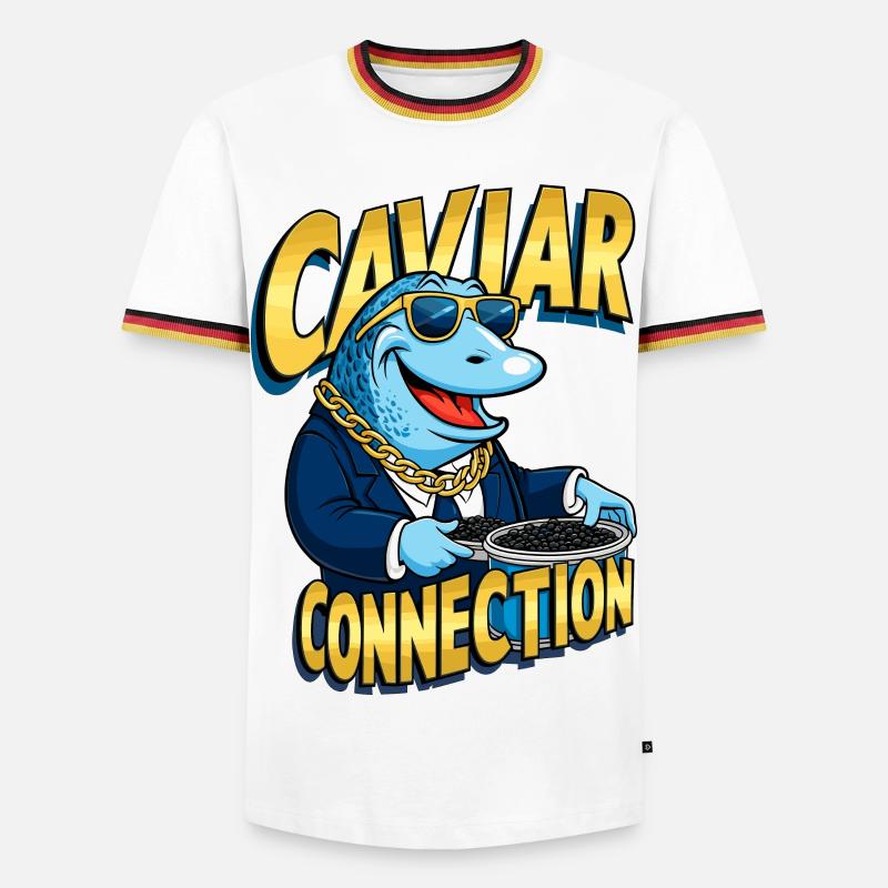 Caviar Connection - Men's Ringer Shirt - white/tricolour