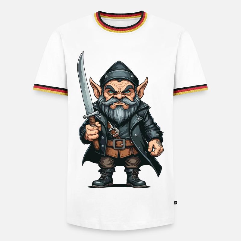 Little Evil Dwarf - Men's Ringer Shirt - white/tricolour