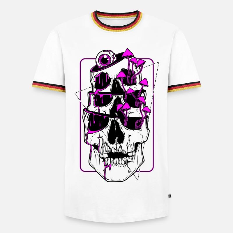 False Awakenig Loop - Men's Ringer Shirt - white/tricolour