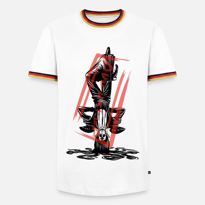 The defeated: Witch Vampire Monster - Men's Ringer Shirt - white/tricolour