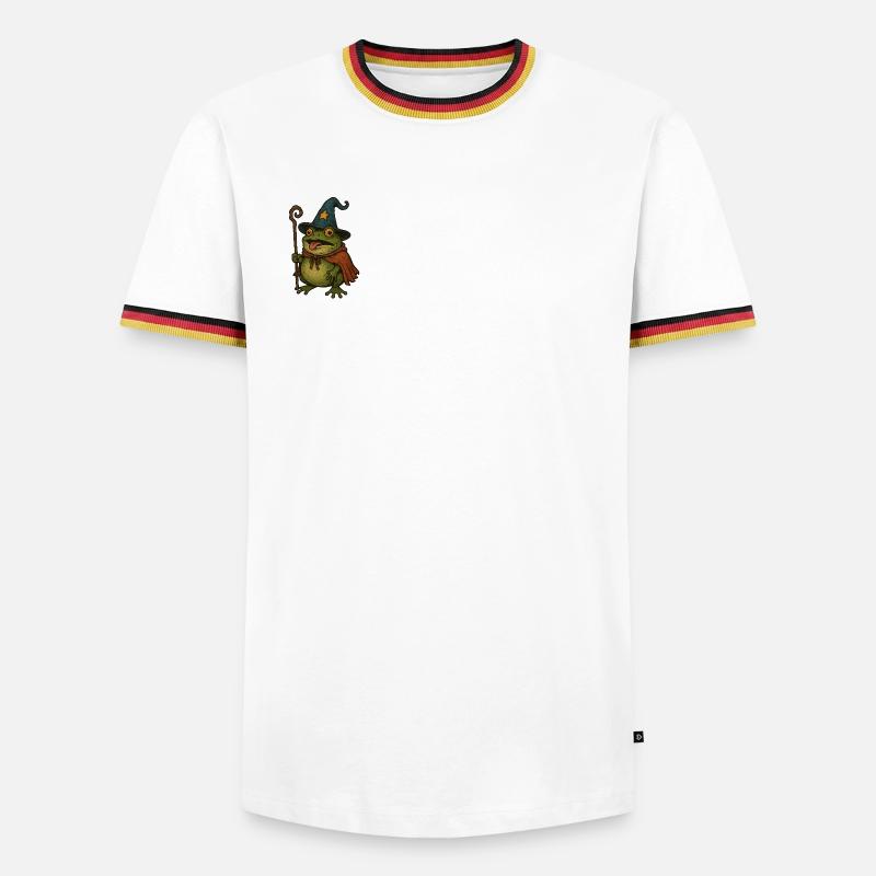 Magical Frog Weaker with Magic Hat - Men's Ringer Shirt - white/tricolour