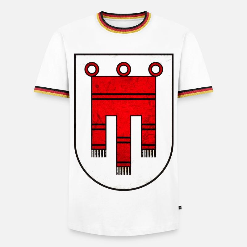 Vorarlberg - Men's Ringer Shirt - white/tricolour