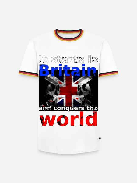 Britain - Men's Ringer Shirt - white/tricolour