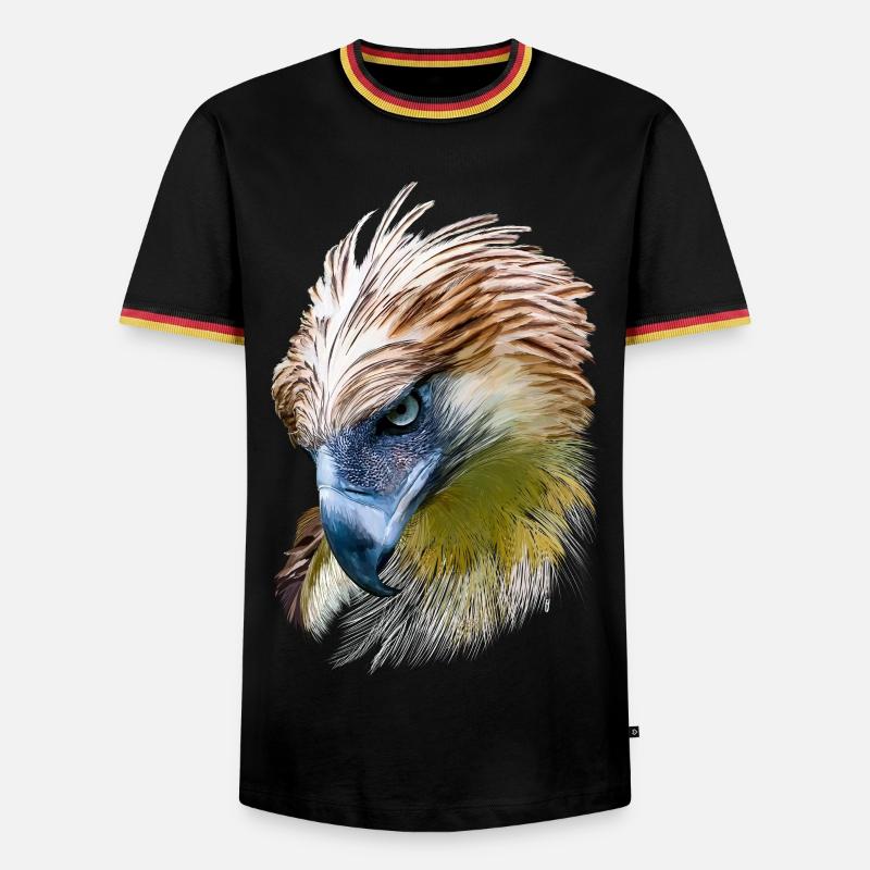 Eagle - Men's Ringer Shirt - black/tricolour