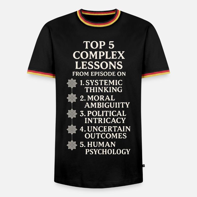 Complex lessons - Men's Ringer Shirt - black/tricolour