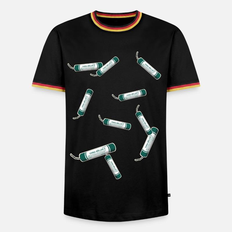 Pyro firecrackers - Men's Ringer Shirt - black/tricolour