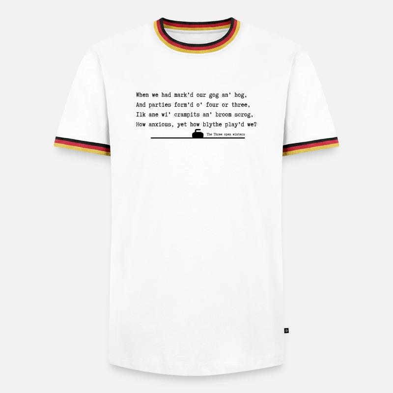 Three open winters - Men's Ringer Shirt - white/tricolour