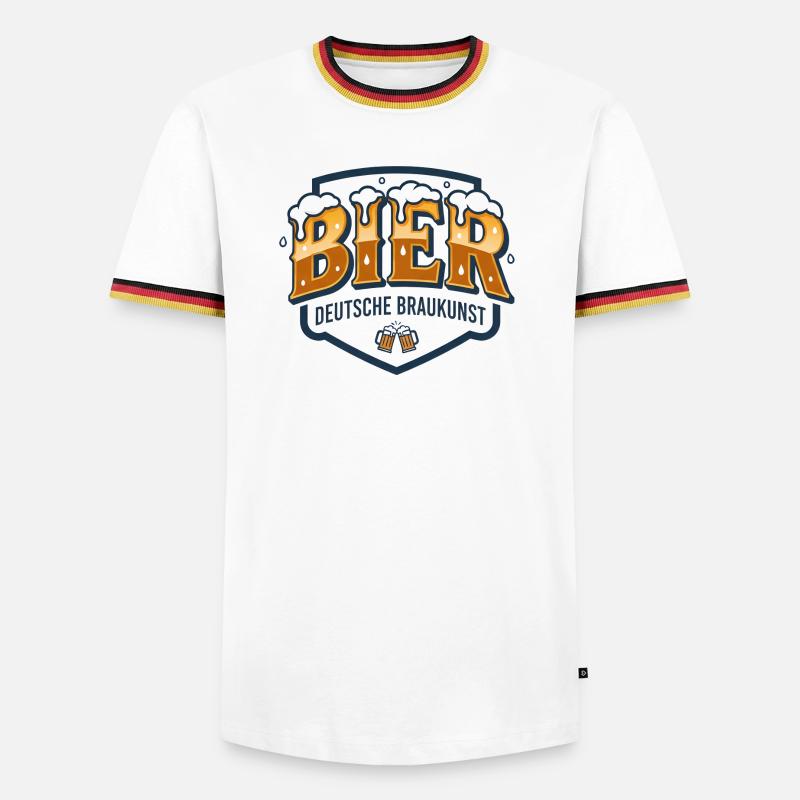 Beer Drinking Drinking - Men's Ringer Shirt - white/tricolour