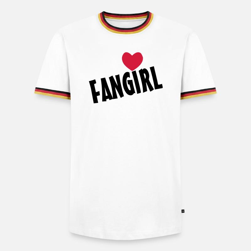Fangirl - Men's Ringer Shirt - white/tricolour