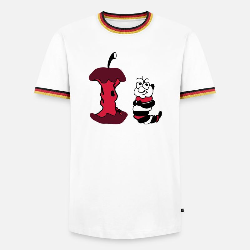 wurm - Men's Ringer Shirt - white/tricolour