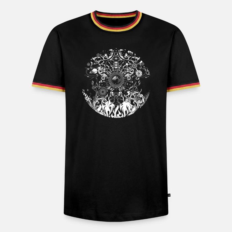four elements - Men's Ringer Shirt - black/tricolour