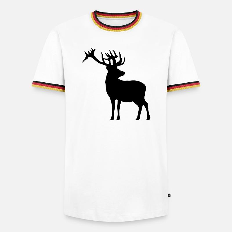 deer - Men's Ringer Shirt - white/tricolour