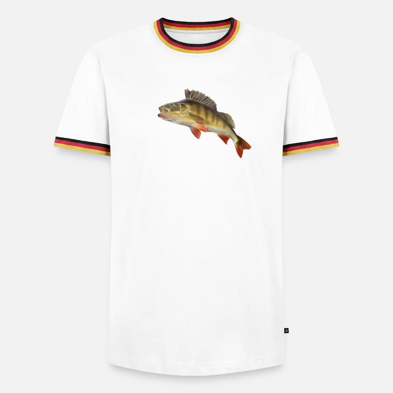 Perch - Men's Ringer Shirt - white/tricolour
