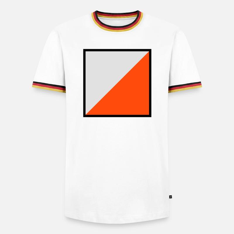 Orientation screen - Men's Ringer Shirt - white/tricolour