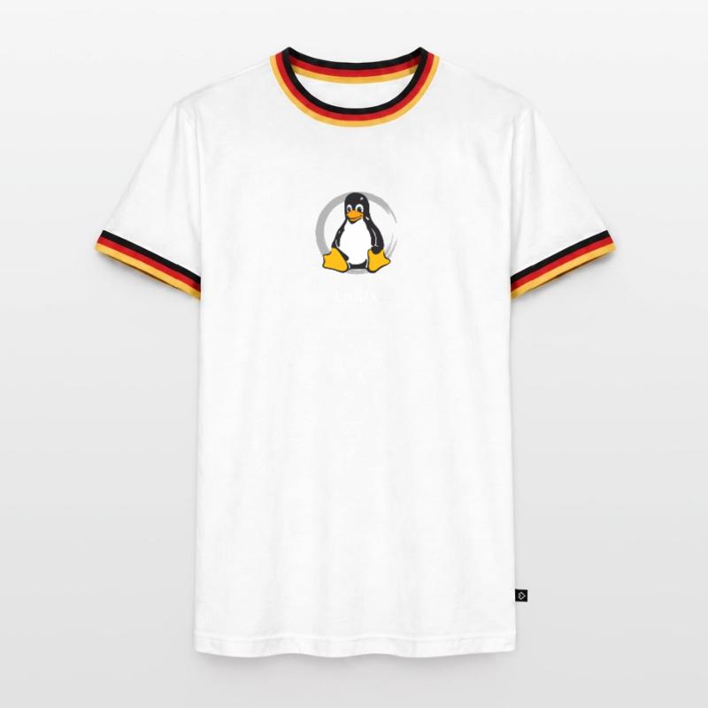 Pc computer Penguin nerd geek Programmer Admin Men's Ringer Shirt