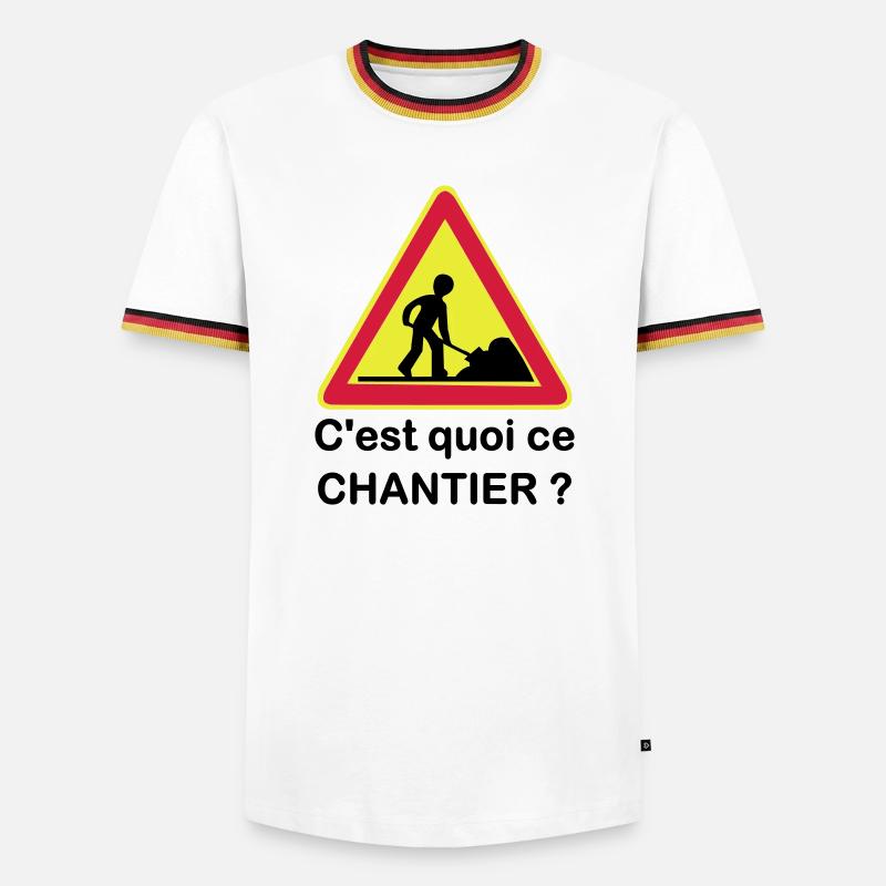 What is this site? - Men's Ringer Shirt - white/tricolour
