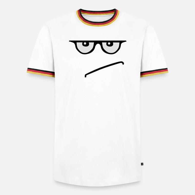 grumpy - T-shirt contrasté Homme - blanc/tricolore