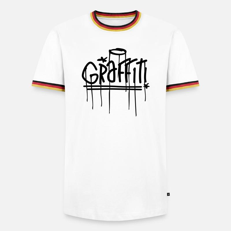 graffiti - Men's Ringer Shirt - white/tricolour