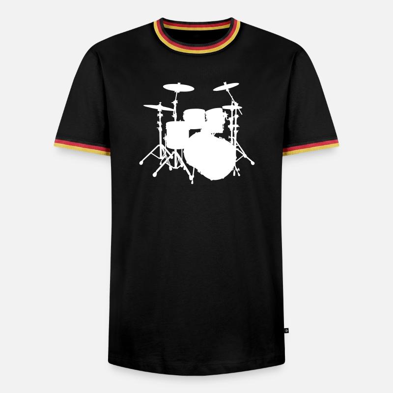 Percussion - Men's Ringer Shirt - black/tricolour