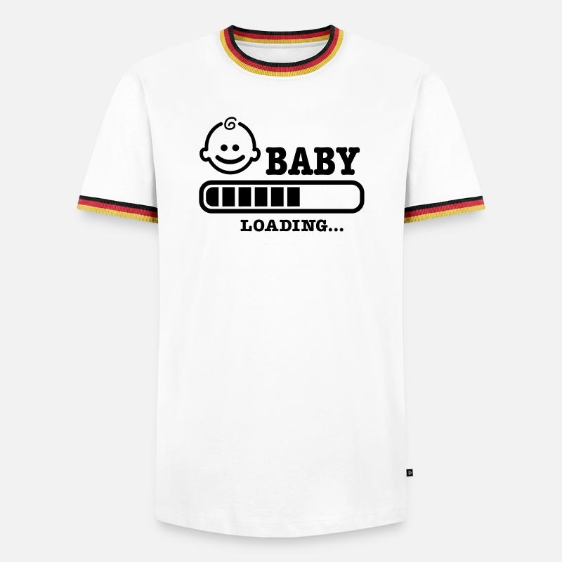 baby loading - Men's Ringer Shirt - white/tricolour