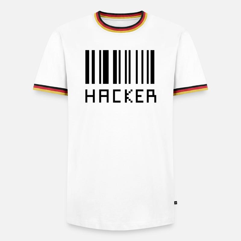 Hacker - Men's Ringer Shirt - white/tricolour