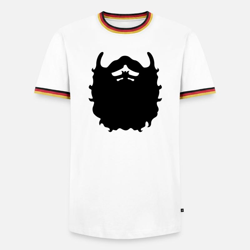 beard - Men's Ringer Shirt - white/tricolour