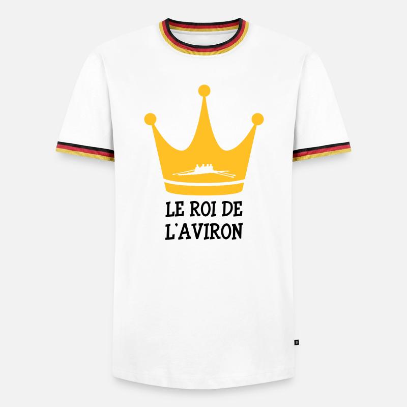 Le Roi de l'Aviron - Men's Ringer Shirt - white/tricolour