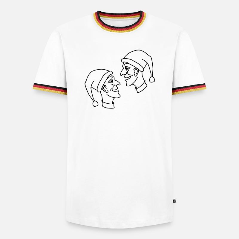 doll - Men's Ringer Shirt - white/tricolour