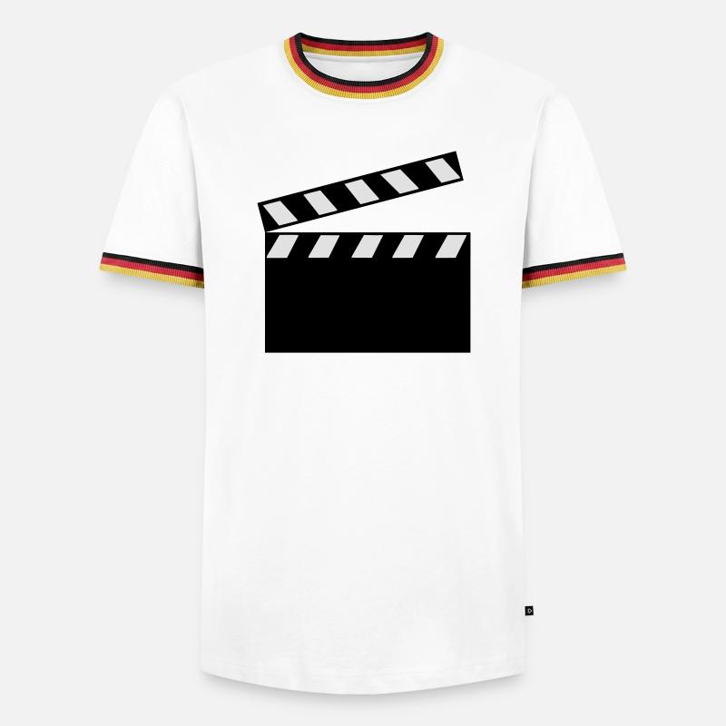 Clapper Board - Men's Ringer Shirt - white/tricolour