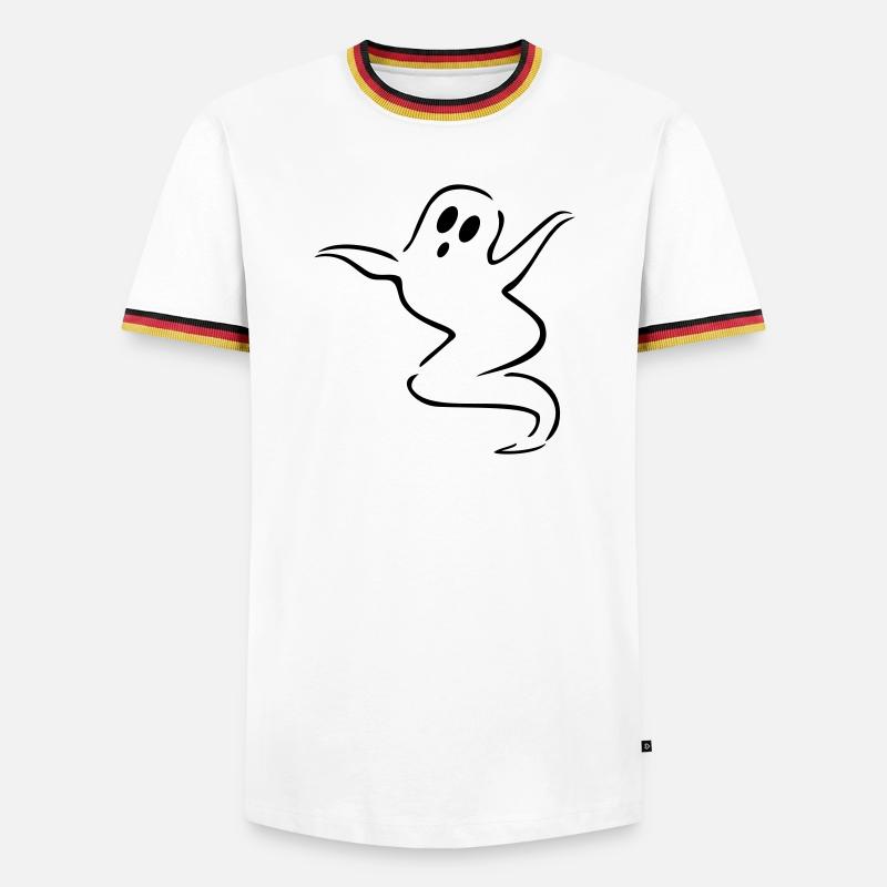ghost - Men's Ringer Shirt - white/tricolour