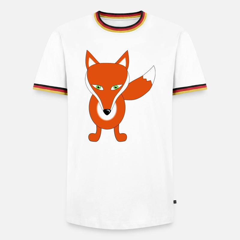 fox - Men's Ringer Shirt - white/tricolour