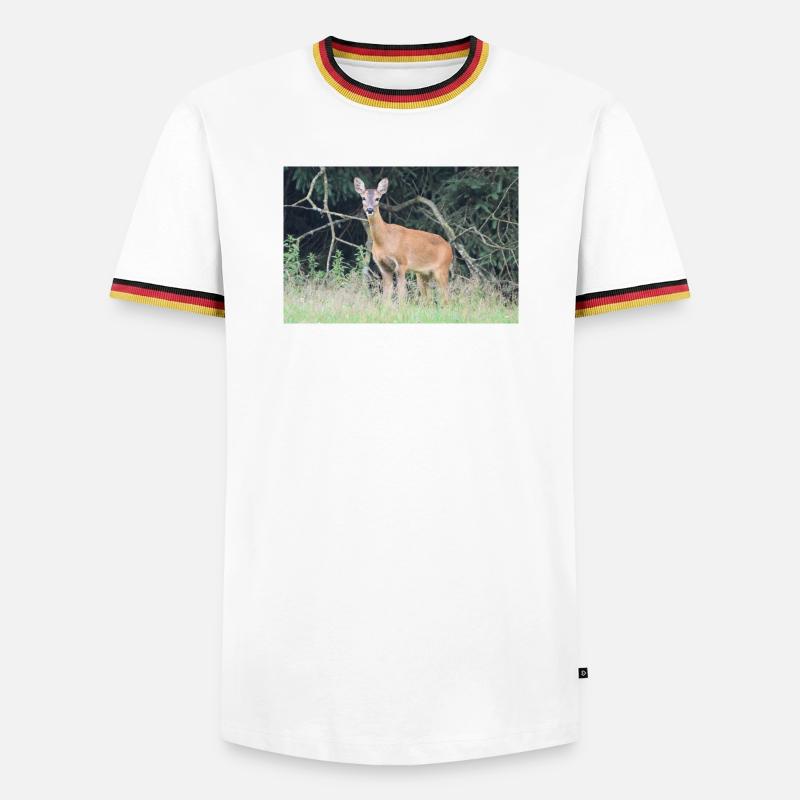 Deer forest - Men's Ringer Shirt - white/tricolour