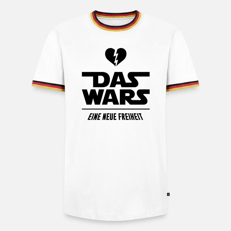 Das Wars - Trennung, Scheidung - Männer Kontrast-T-Shirt - Weiß/Dreifarbig