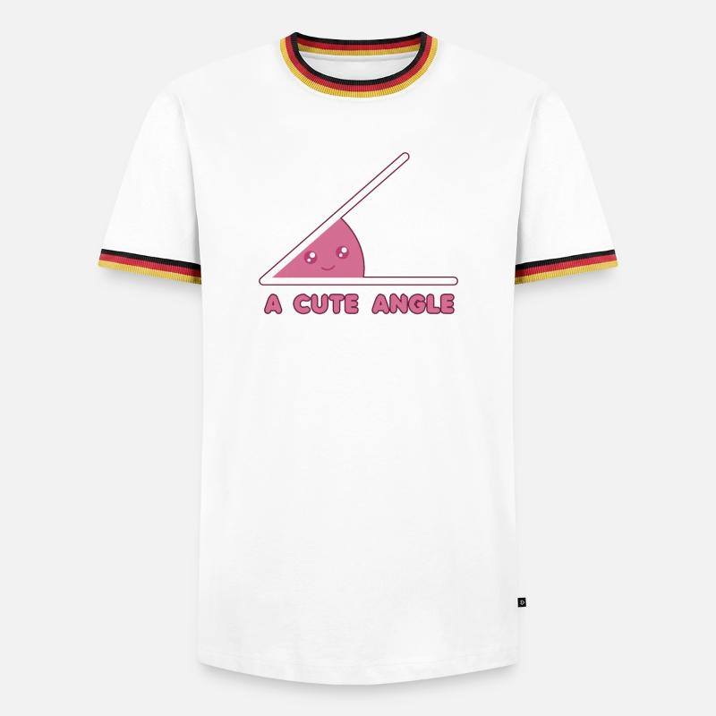 Math - Men's Ringer Shirt - white/tricolour
