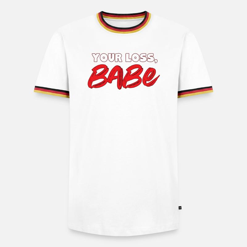 Relationship separation - Men's Ringer Shirt - white/tricolour