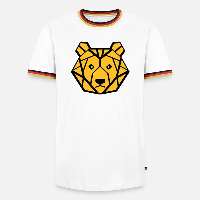 bear - Men's Ringer Shirt - white/tricolour