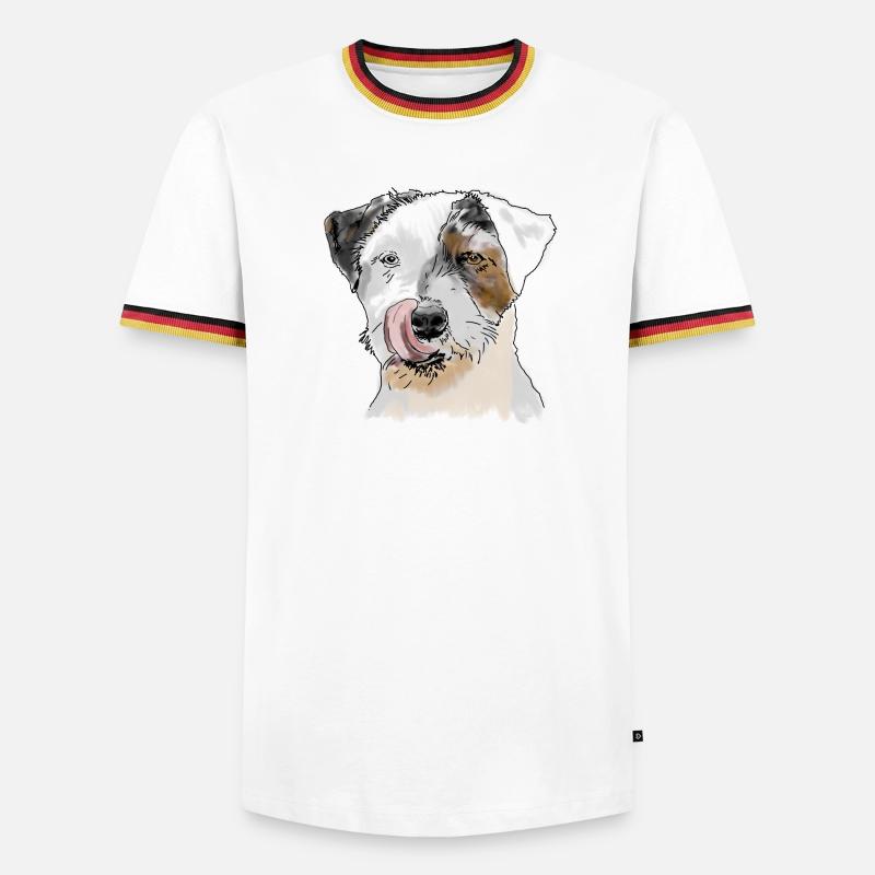 Terrier - Men's Ringer Shirt - white/tricolour