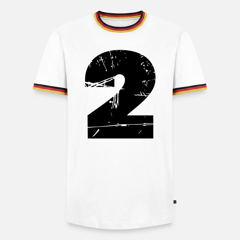 2 - Men's Ringer Shirt - white/tricolour