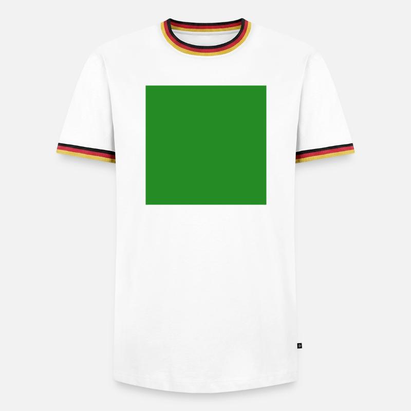 green background texture template personalize - Men's Ringer Shirt - white/tricolour