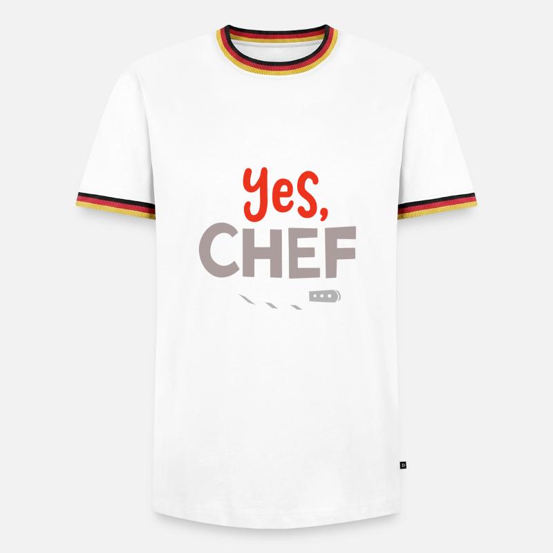 Chef Chef Chef Chef - Men's Ringer Shirt - white/tricolour