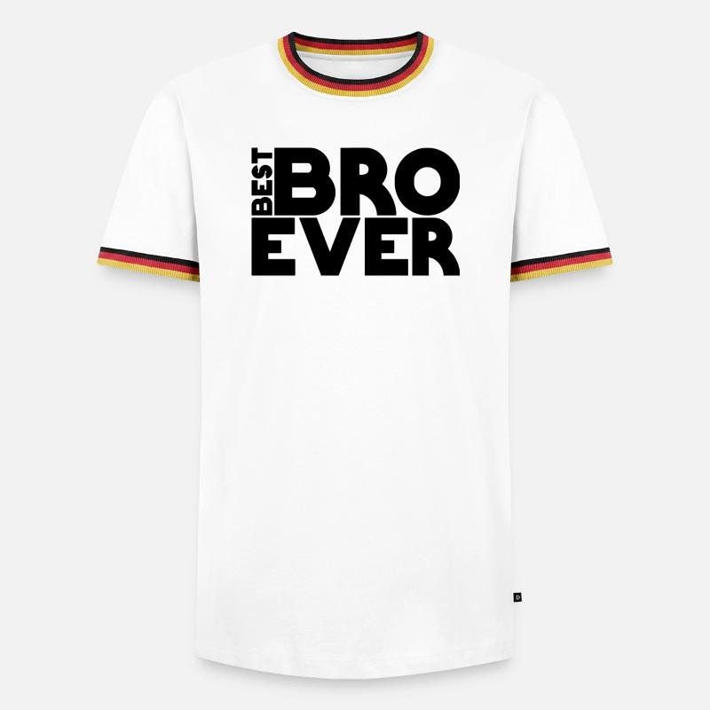 best BRO ever - Men's Ringer Shirt - white/tricolour