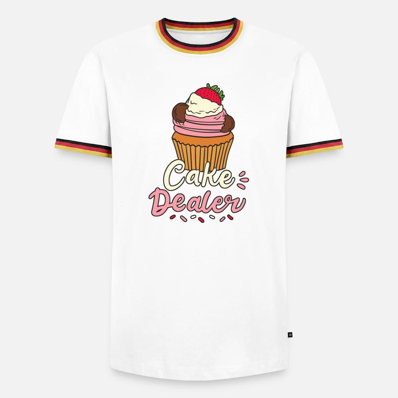 Cake Baker Baking - Men's Ringer Shirt - white/tricolour