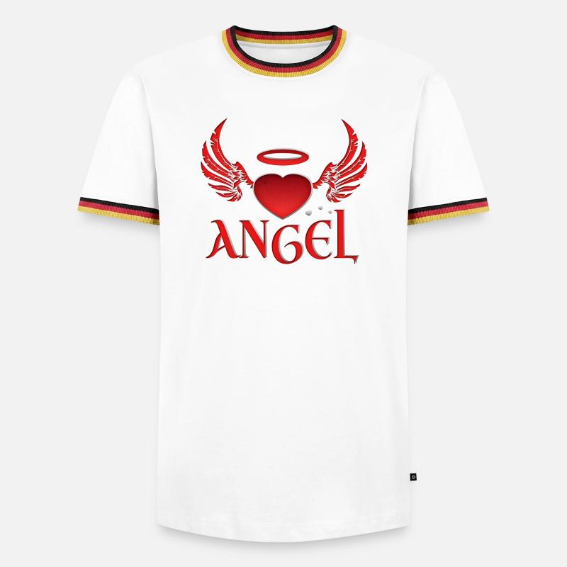 Angel & Devil - Men's Ringer Shirt - white/tricolour