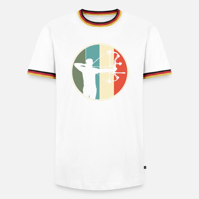 Archery Archery Retro - Men's Ringer Shirt - black/tricolour