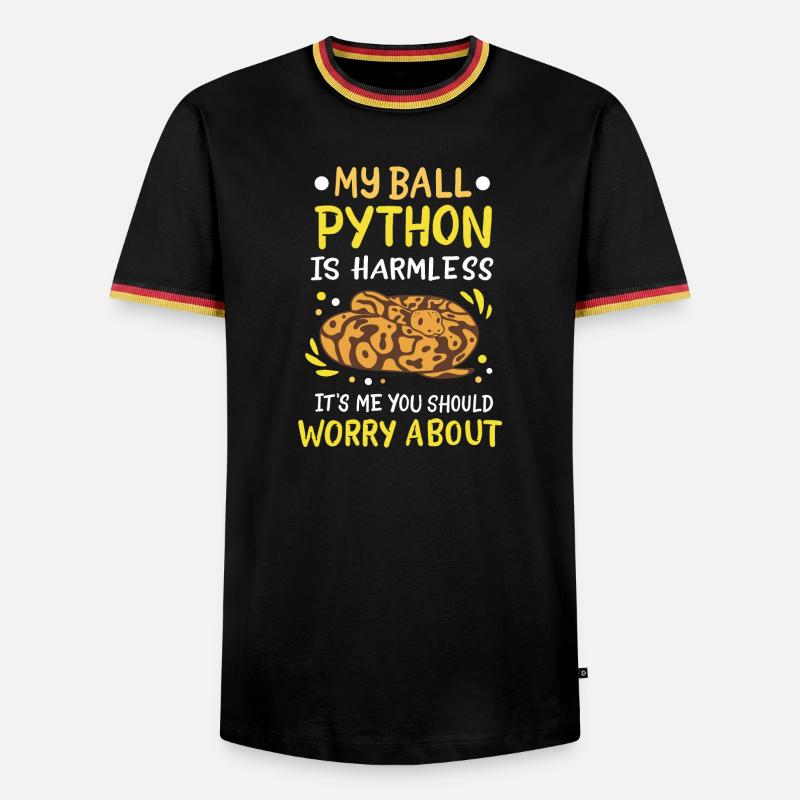 Ball Python - Men's Ringer Shirt - black/tricolour