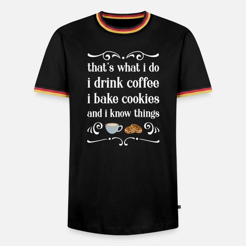 Baking baker baker - Men's Ringer Shirt - black/tricolour