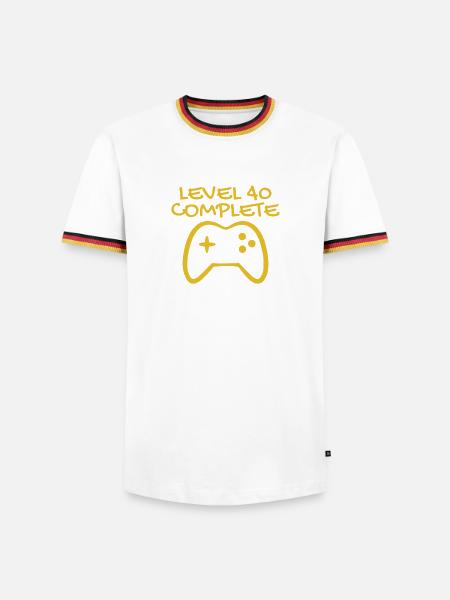 40th birthday - 40 years gift - Men's Ringer Shirt - white/tricolour