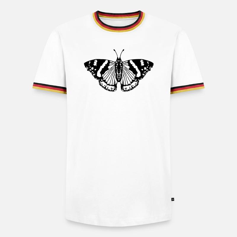 Butterfly butterfly - Men's Ringer Shirt - white/tricolour